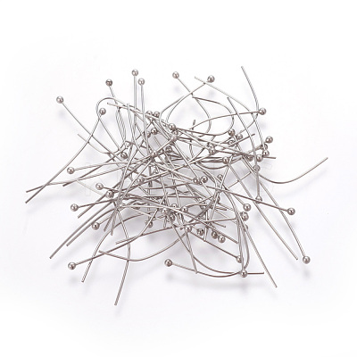 Tarnish Resistant 304 Stainless Steel Ball Head Pins STAS-E452-01P-G-1