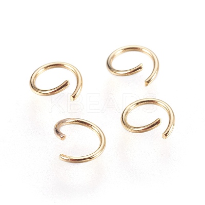 304 Stainless Steel Saw Cut Open Jump Rings STAS-P212-19G-06-1