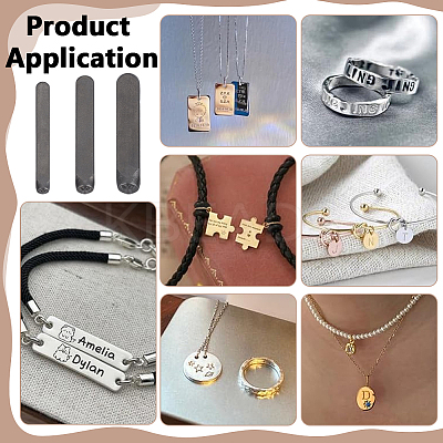 3Pcs 3 Styles Steel Leather Stamps AJEW-BC0008-98B-1