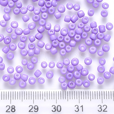6/0 Baking Paint Glass Round Seed Beads SEED-S036-01C-08-1