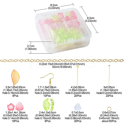 DIY Tulip Earring Making Kit DIY-FS0004-16-1