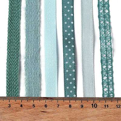 18 Yards 6 Styles Polyester Ribbon SRIB-C001-F02-1