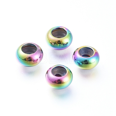 PVD Vacuum Plating 202 Stainless Steel Beads STAS-F148-6mm-07M-1