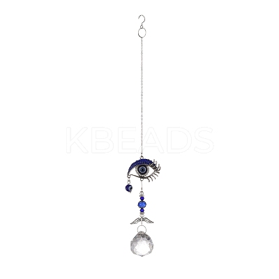 Alloy Eye Turkish Blue Evil Eye Pendant Decoration LS-HJEW-M002-15AS-1