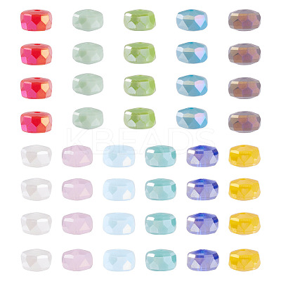 88Pcs 11 Colors AB Color Plated Electroplated Glass Beads EGLA-TA0001-53-1