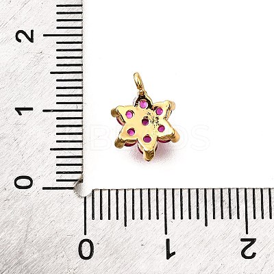 Brass Micro Pave Cubic Zirconia Pendants KK-D356-01A-G-1