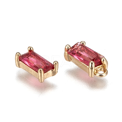 Transparent Glass Charms GLAA-T007-13F-1
