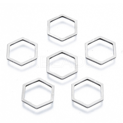 Non-Tarnish 201 Stainless Steel Linking Rings STAS-N090-T03-1-1