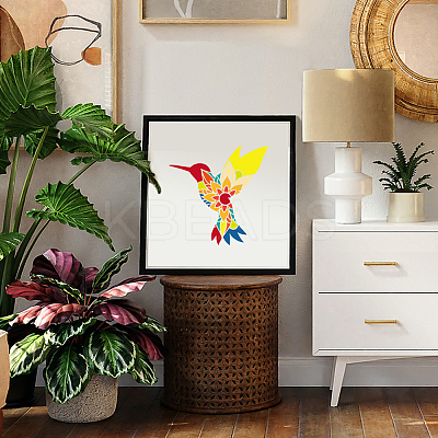 2Pcs 2 Styles PET Hollow Out Drawing Painting Stencils DIY-WH0394-0373-1