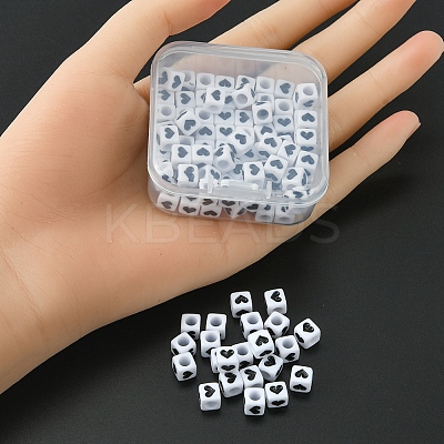 Opaque Acrylic Beads MACR-YW0002-25-1
