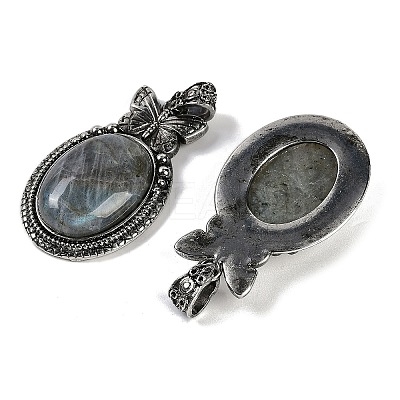 Natural Labradorite Pendants G-I370-09AS-10-1