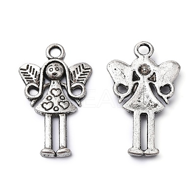 Tibetan Style Alloy Fairy Pendants TIBEP-S613-AS-FF-1