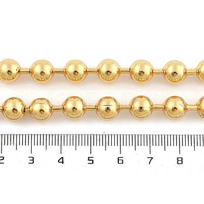 Rack Plating Brass Ball Chain Necklaces for Women NJEW-G102-01D-G-1
