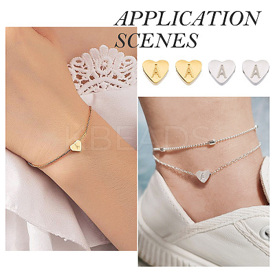 4Pcs 2 Colors Stainless Steel Beads STAS-TA0002-72A-1