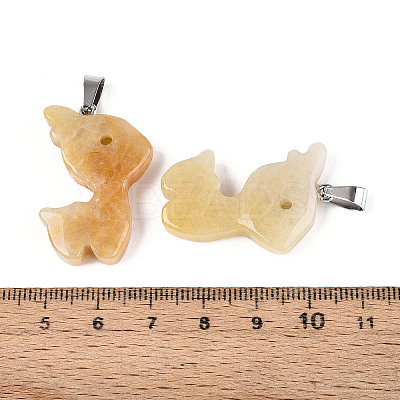Natural Topaz Jade Pendants G-T144-11C-1