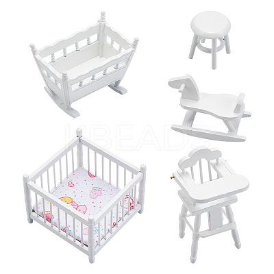 1 Set Wood Mini Furniture Model DIY-GO0002-35-1