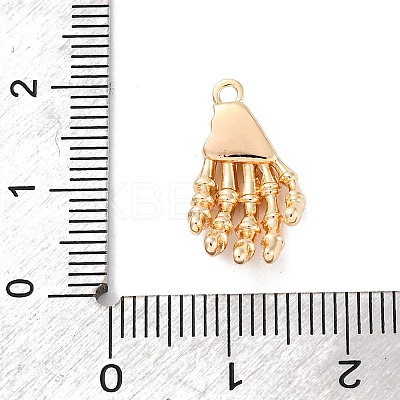 Brass Micro Pave Cubic Zirconia Pendants KK-D288-05G-1