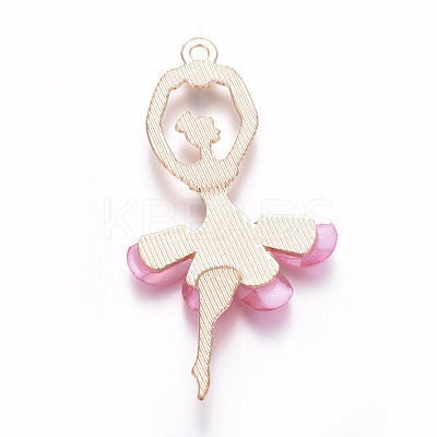 Resin Big Pendants ALRI-WH0004-A01-1