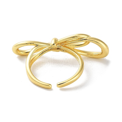 Brass Open Cuff Ring RJEW-E292-07G-1