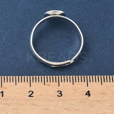 Adjustable Brass Pad Ring Settings KK-K414-10C-S-1