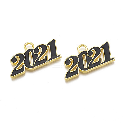 Alloy Enamel Pendants X-PALLOY-T078-03-1