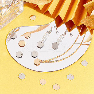 50Pcs 2 Colors Brass Charms KK-BBC0006-95-1
