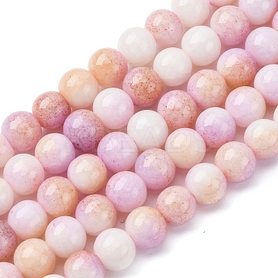 Ombre Effect Dyed Glass Beads Strands X-GLAA-T031-01O-05-1