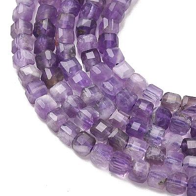 Natural Amethyst Beads Strands G-Z160-B01-3x3mm-01-1
