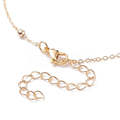 Natural Raw Stone Pendant Necklace for Women NJEW-JN03781-1