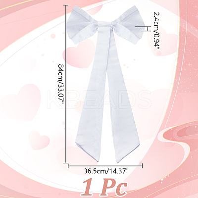 Detachable Velvet Bowknot for Garment Wedding Dress Accessories DIY-WH0588-13-1
