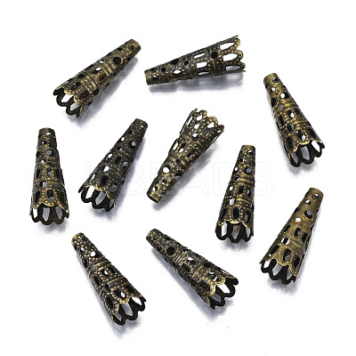 Iron Filigree Bead Cones X-E057Y-NFAB-1