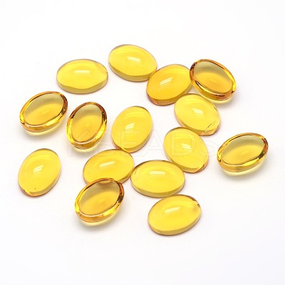 K9 Glass Cabochons Oval Flat Back Cabochons GGLA-L002B-03-1