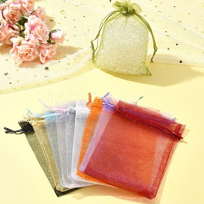 Organza Bags Jewellery Storage Pouches Wedding Favour Party Mesh Drawstring Gift OP-FS0001-04C-1