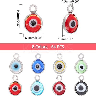Handmade Lampwork Charms STAS-FH0001-22P-1