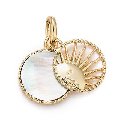 Rack Plating Brass Pendants KK-M229-39G-1