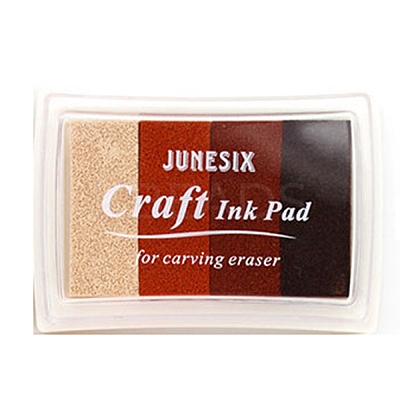Plastic Craft Finger Ink Pad Stamps AJEW-H155-20F-1