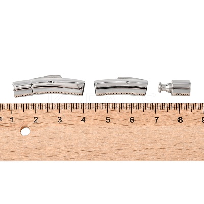 Tarnish Resistant Column 316 Surgical Stainless Steel Bayonet Clasps X-STAS-A021-5mm-1