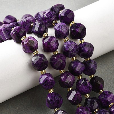 Natural Sesame Jasper Dyed Beads Strands G-U023-A01-03-1