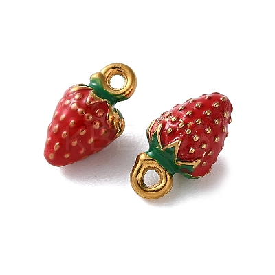 304 Stainless Steel Enamel Charms STAS-B100-06G-09-1