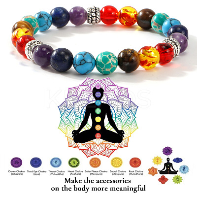 Bohemian Chakra Glass with Resin CB9860-1