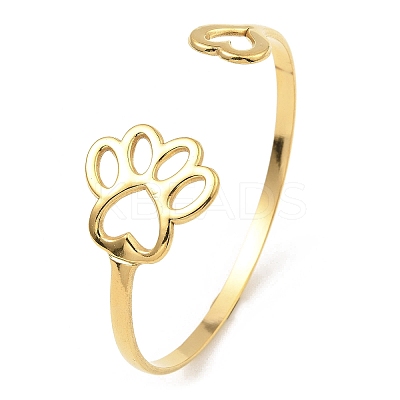 304 Stainless Steel Cuff Bangles BJEW-P302-07G-1