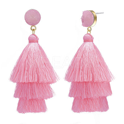 Brass Stud Earrings JE817Q-1