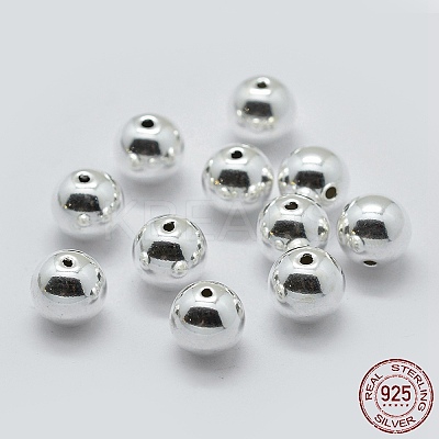 925 Sterling Silver Spacer Beads STER-K171-45S-8mm-1