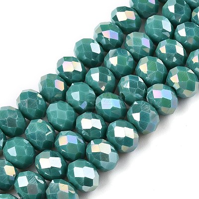 Electroplate Glass Beads Strands LS-EGLA-A044-P8mm-B31-1