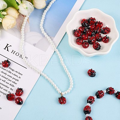 2 Strands Handmade Lampwork Beads LAMP-SZ0001-22-1