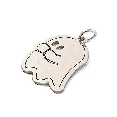 Non-Tarnish Halloween Laser Cut 304 Stainless Steel Pendant LS-STAS-H184-14BP-1