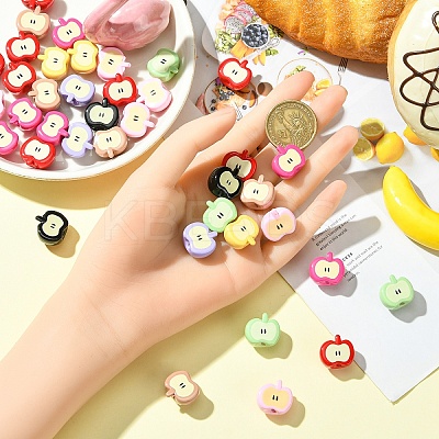 20Pcs Opaque Acrylic Beads OACR-YW0003-58-1