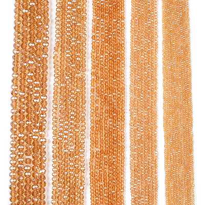 Electroplate Glass Beads Strands EGLA-A044-T1mm-A23-1