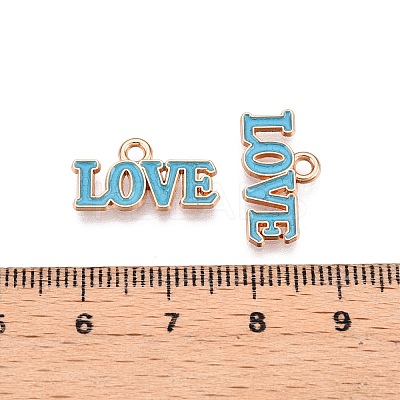 Valentine's Day Theme Alloy Enamel Pendants ENAM-T020-50D-07-1