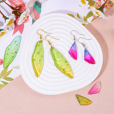 20Pcs 10 Styles Transparent Resin Big Pendants RESI-TA0003-25C-1